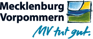 Logo: Mecklenburg-Vorpommern: MV tut gut.
