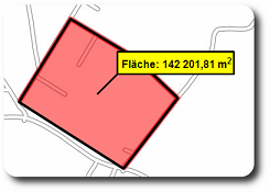 Fläche am Mittelpunkt (Centroid)