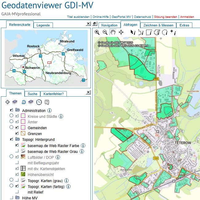 Logo: Bebauungspläne analysieren und abfragen