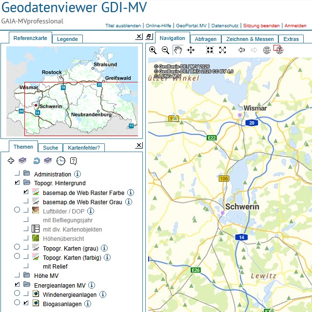 Logo: Biogasanlagen im Web-GIS analysieren und abfragen