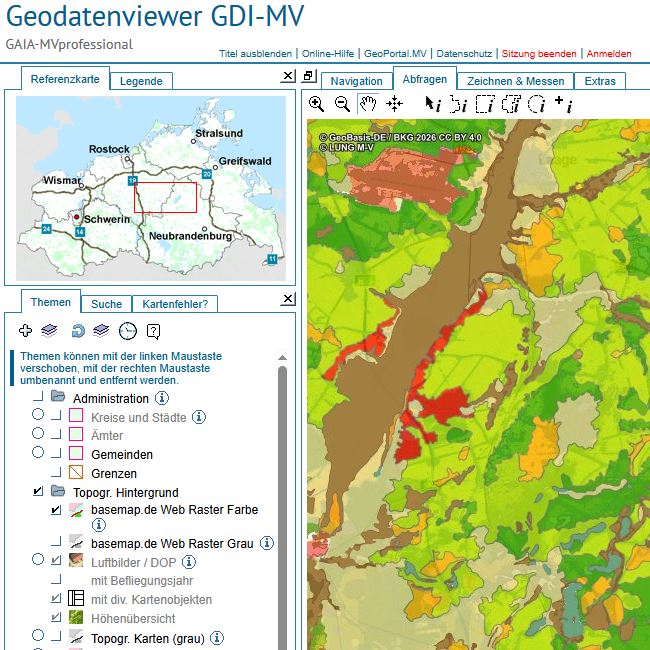 Logo: Bodengeologie im Web-GIS analysieren und abfragen