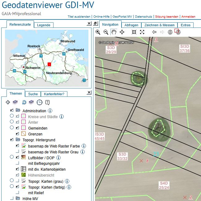 Logo: Bodenschätzungsdaten analysieren und abfragen