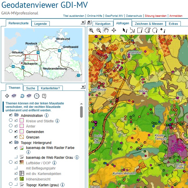 Logo: Geologiedaten analysieren und abfragen