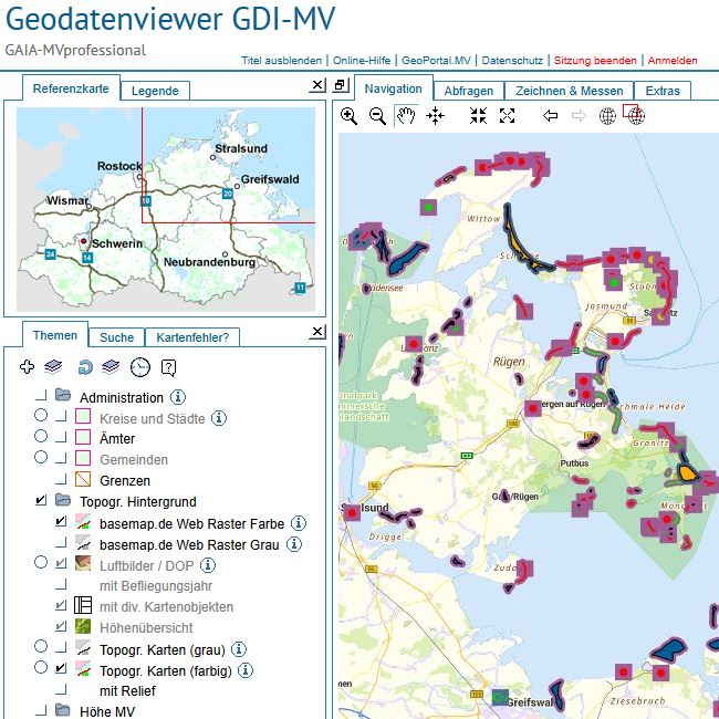Logo: Geotope im Web-GIS analysieren und abfragen
