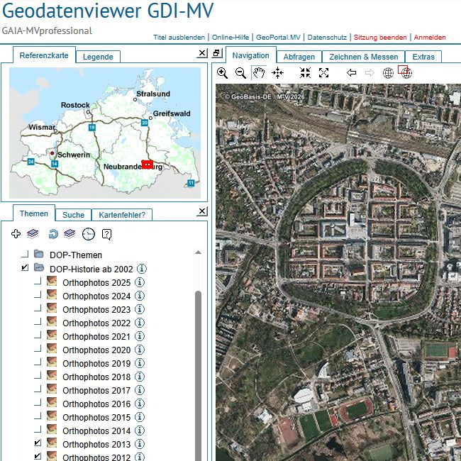 Logo: historische Luftbilder (2010-2013) im Web-GIS nutzen