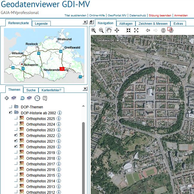 Logo: historische Luftbilder (2020-2022) im Web-GIS nutzen