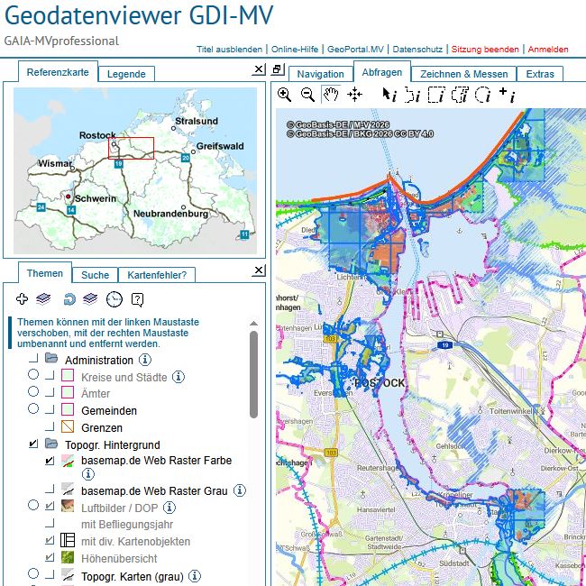 Logo: Hochwasserrisiko-Management-Daten im Web-GIS analysieren und abfragen