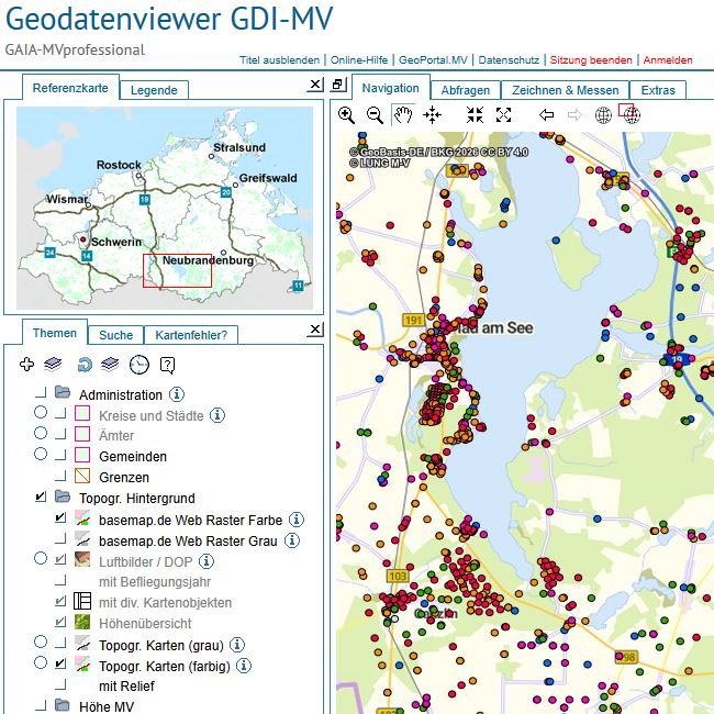 Logo: Landesbohrdaten-Speicher im Web-GIS analysieren und abfragen