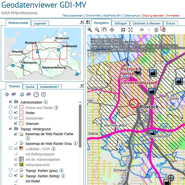 Logo: Landesraum-Entwicklungsprogramm im Web-GIS analysieren und abfragen