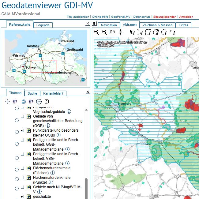 Logo: Naturparks analysieren und abfragen