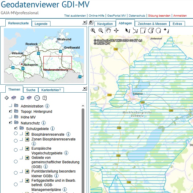 Logo: Naturparks analysieren und abfragen