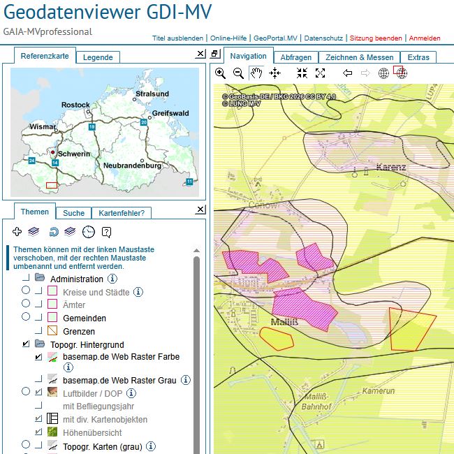 Logo: Rohstoffgeologie-Daten im Web-GIS analysieren und abfragen