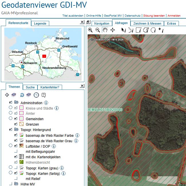 Logo: Rote Gebiete nach Düngeverordnung analysieren und abfragen