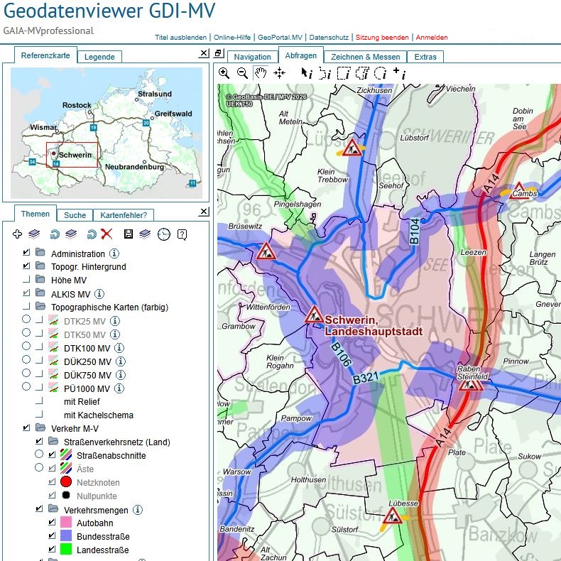 Logo: Straßenverkehrsdaten analysieren und abfragen