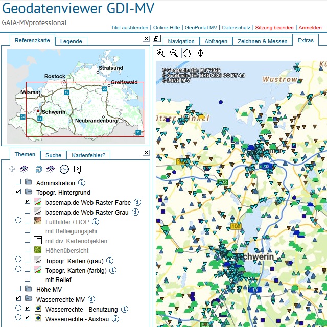 Logo: Wasserrechte im Web-GIS analysieren und abfragen