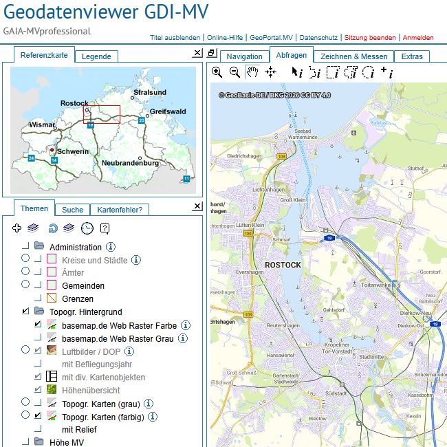 Logo: Webkarte basemap.de im Web-GIS nutzen