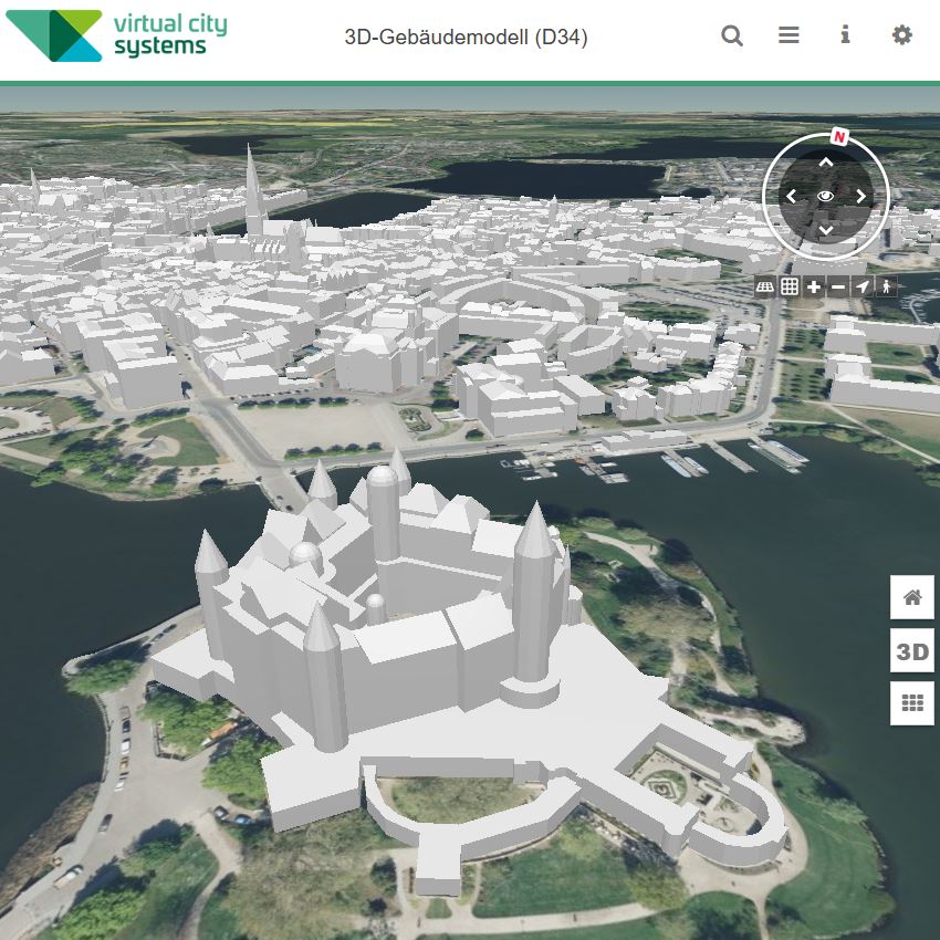 Logo: 3D Gebäude im Viewer anschauen und abfragen