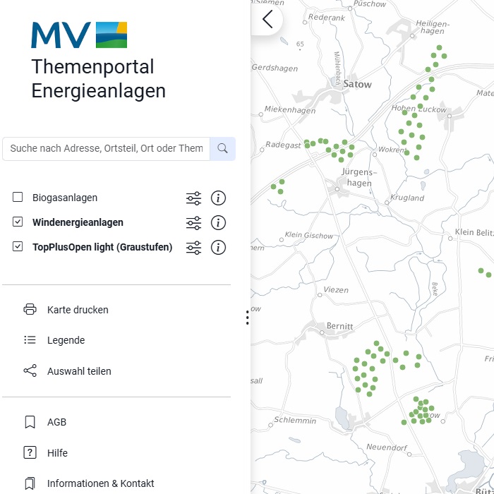 Logo: Windenergiedaten im Themenportal Energieanlagen recherchieren