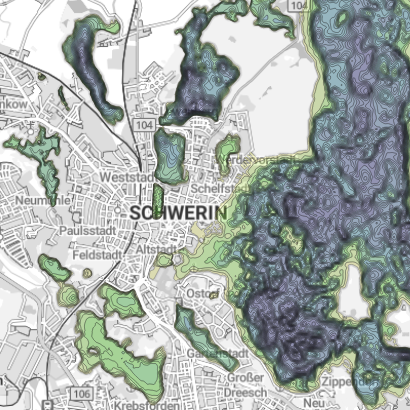 Themenkarte Seenkataster/Tiefenkarten Vorschau