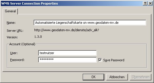 ArcGIS Passwort speichern (nachträglich)