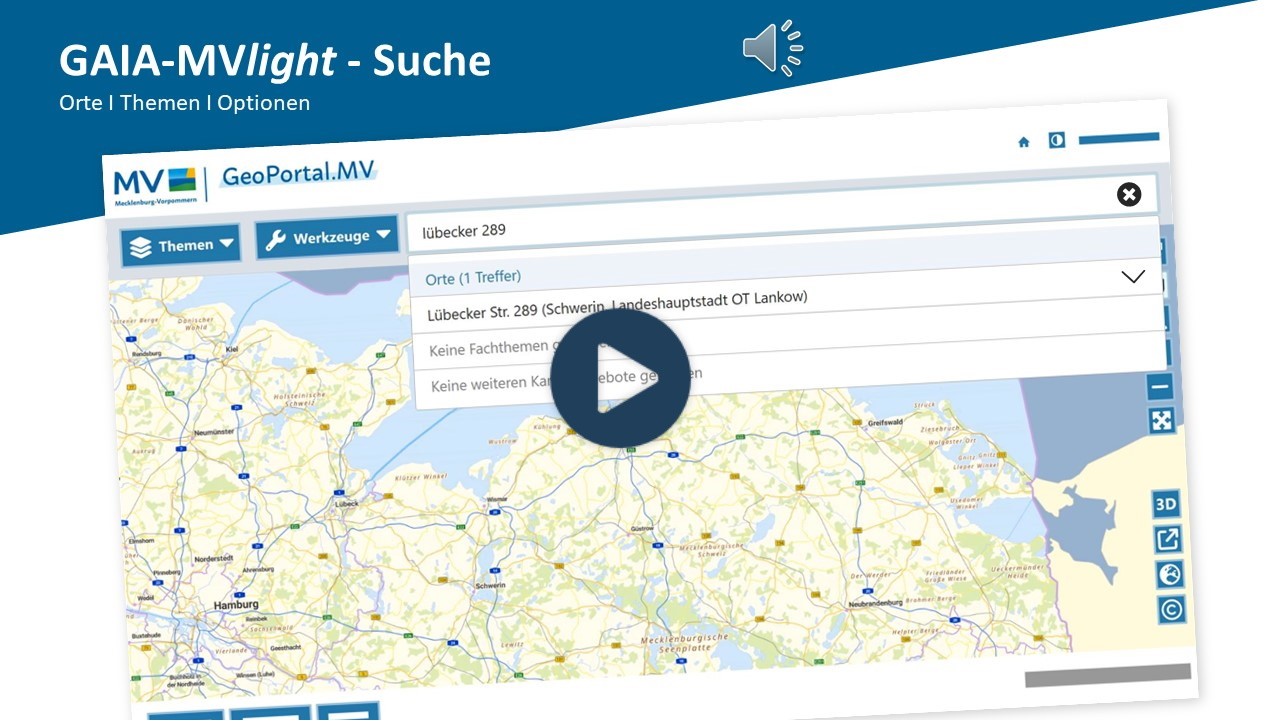 Vorschaubild Video 'GAIA-MVlight - Suche nach Orten und Themen'